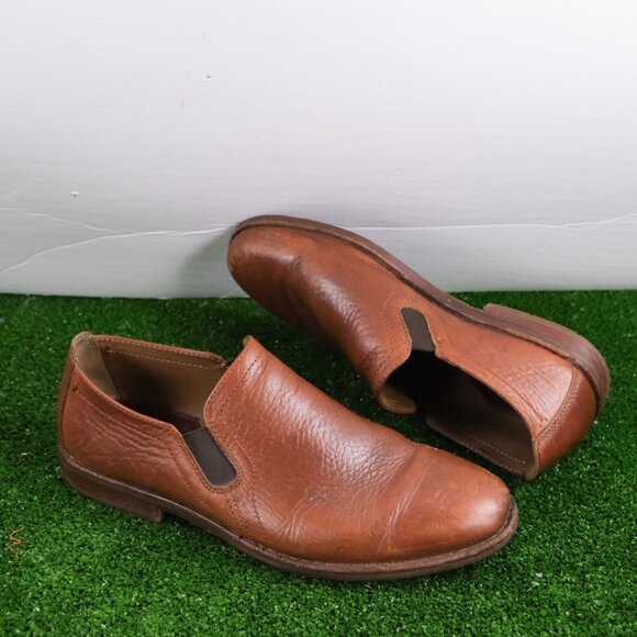Trask Blaine Vibram Sole Slip On Loafer Brown Leather Men's Size 11M 30-1500 - Picture 1 of 6